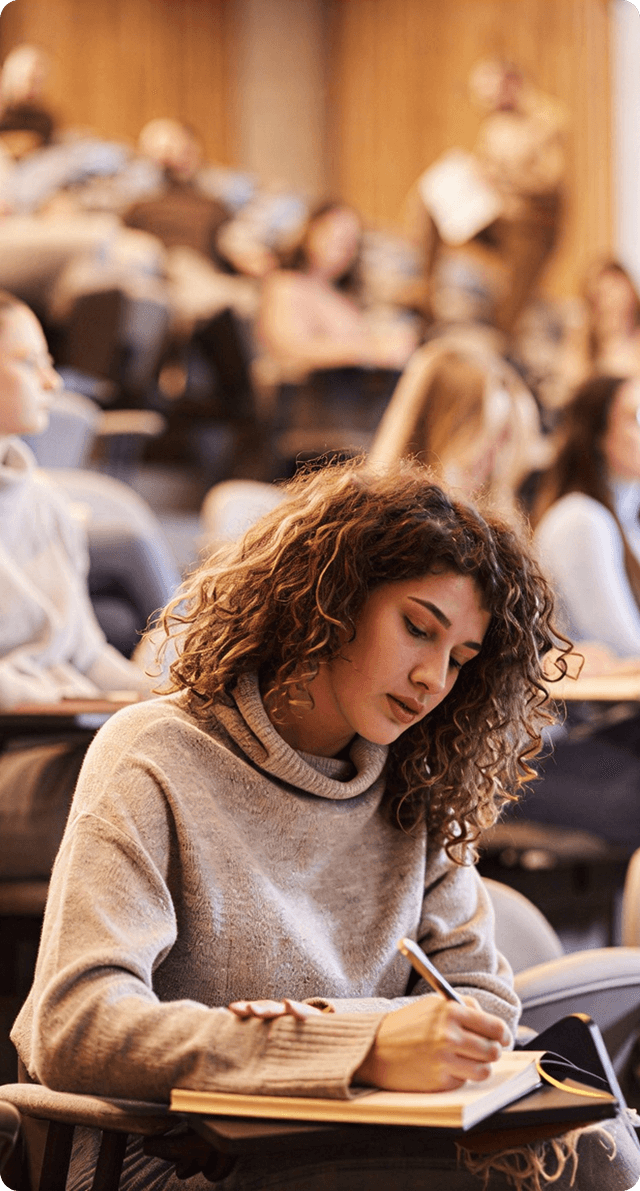 Students studying